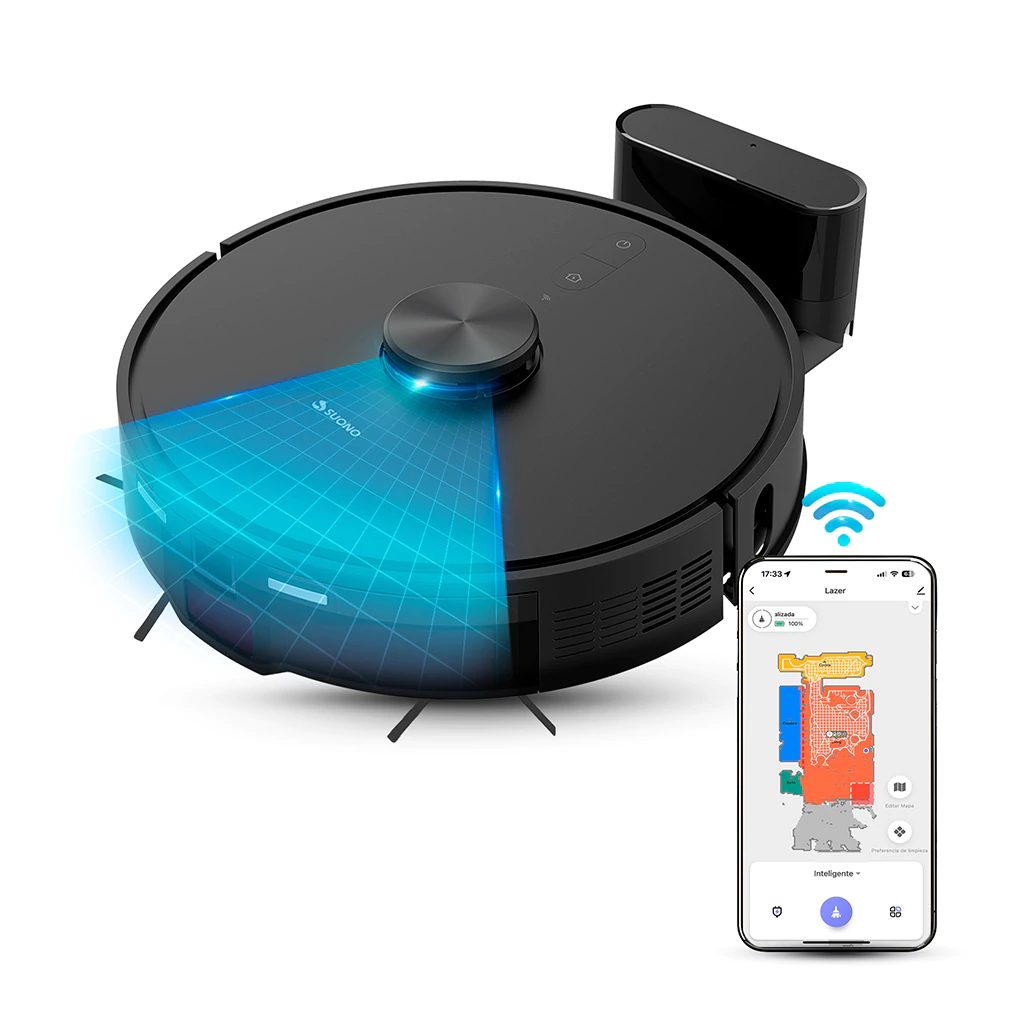 Aspiradora robot láser Plus 5000 Pa con mapeo inteligente