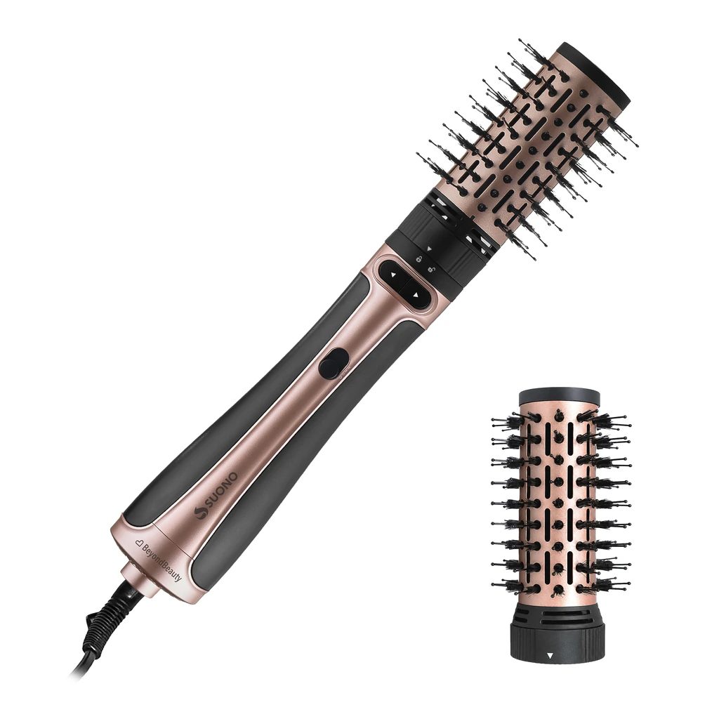 Cepillo secador giratorio 1400 W con 2 cabezales