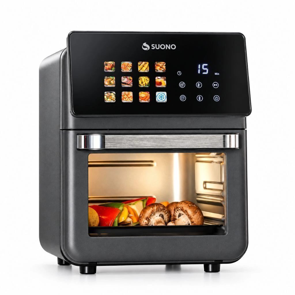 Freidora de aire inteligente 12 L con pantalla táctil 1400 W
