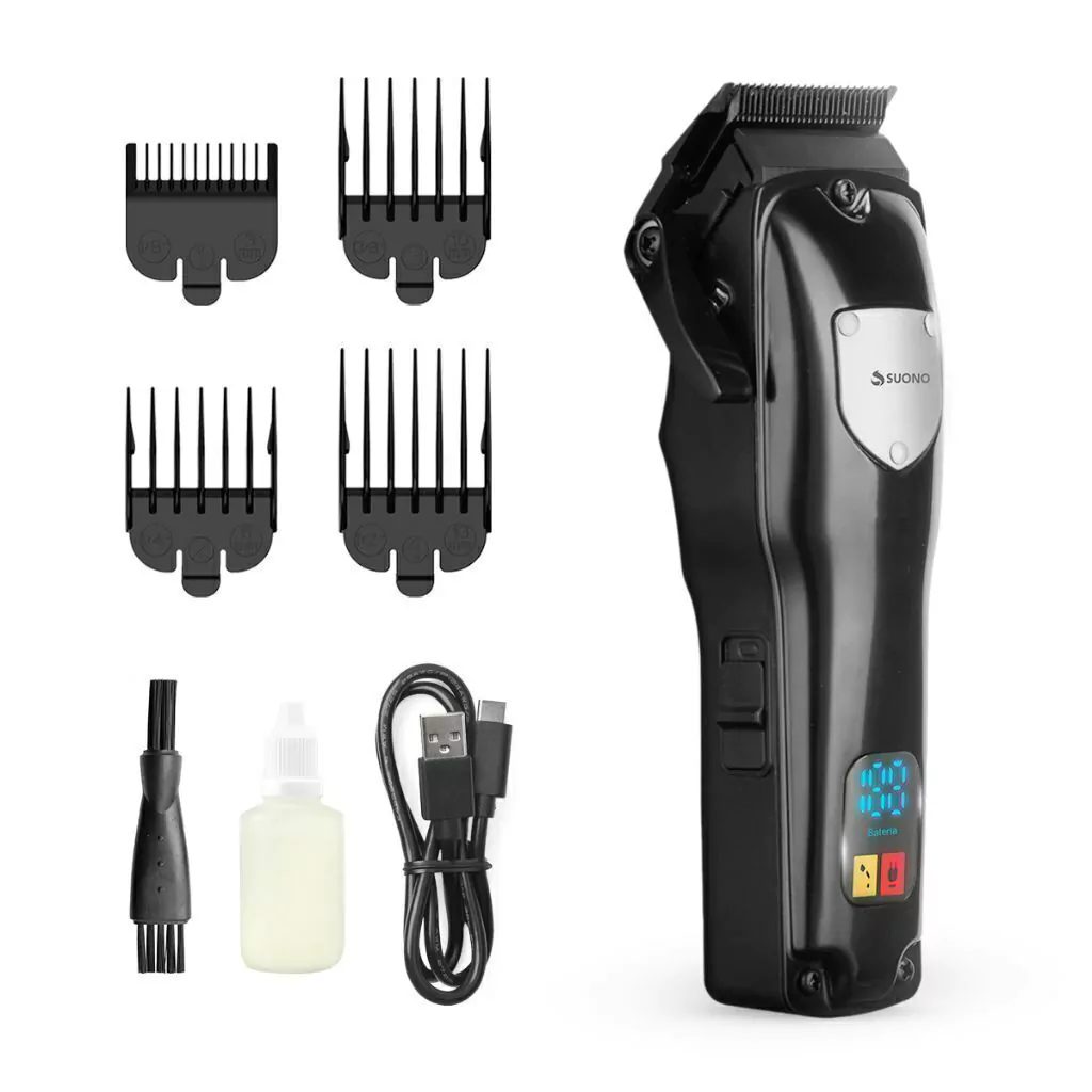 Máquina de cortar pelo y barba con pantalla LED