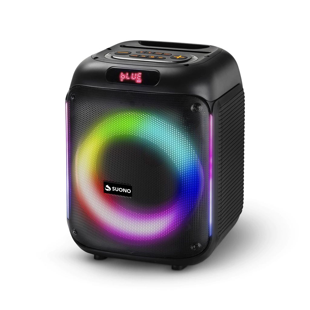 Parlante bluetooth 6,5" 5000 W PMPO con luces RGB