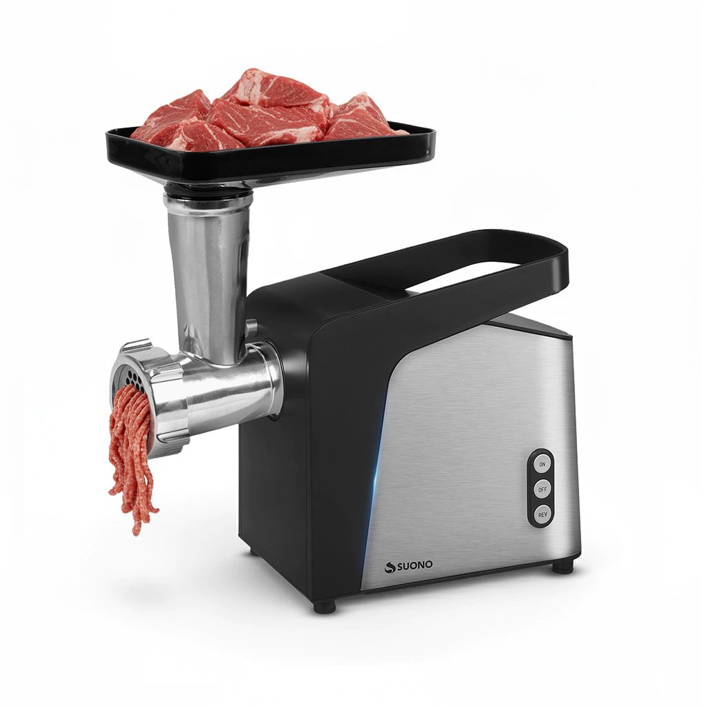 Picadora de carne eléctrica 1200 W con función reversa