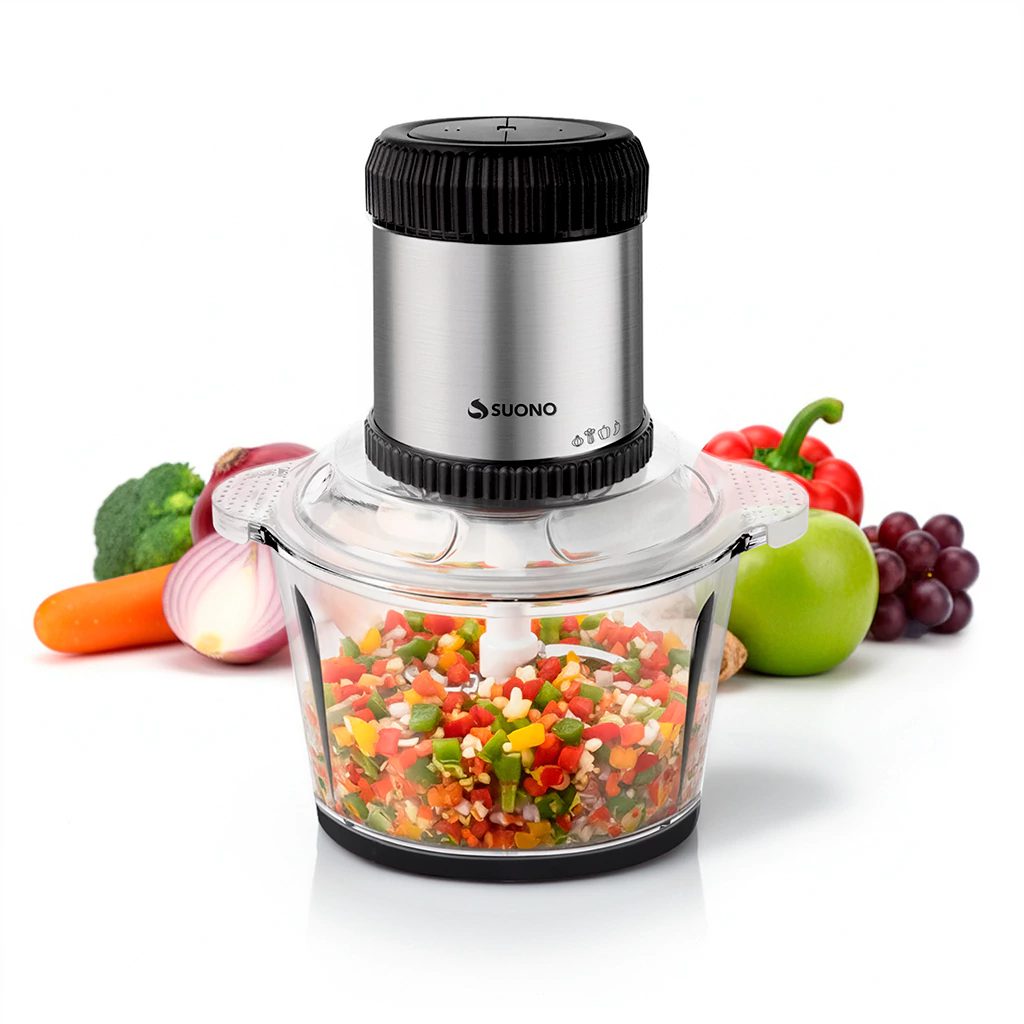 Picadora procesadora de alimentos 2 L 500 W con bowl de vidrio