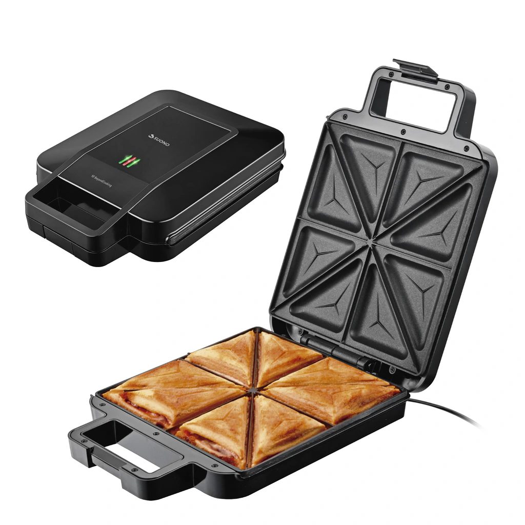 Sandwichera XL para 4 panes 1200 W