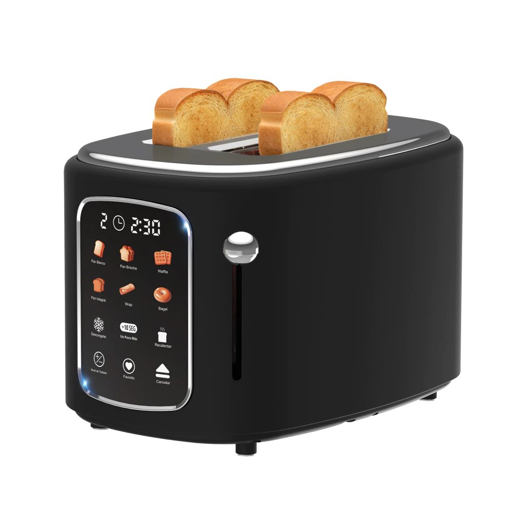 Tostadora digital 2 panes 880 W con descongelar y recalentar
